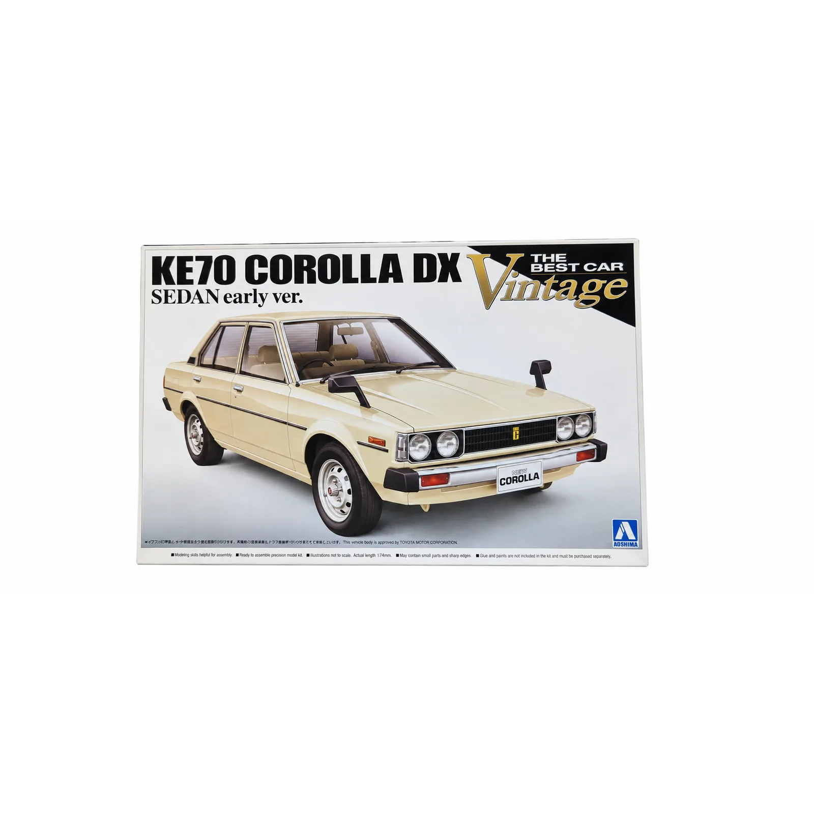 Maqueta Aoshima 1/24 Toyota Corolla KE70 DX Sedan (sin montar)